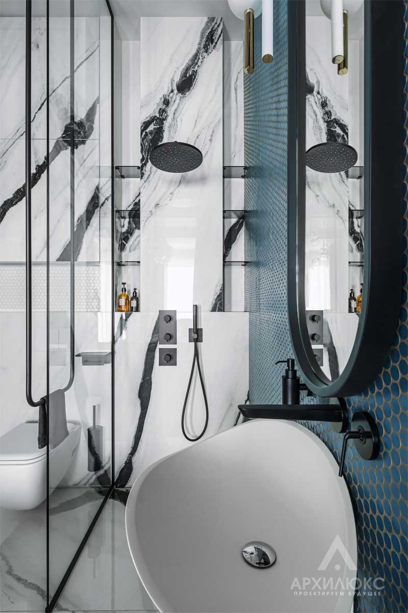 Проекты ванных комнат, дизайн ванны с туалетом
